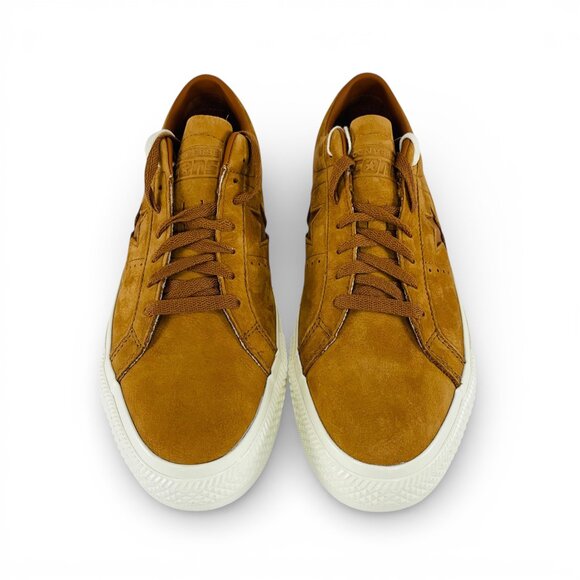 Converse One Star Pro Low Nubuck Warm Tan Egret Men Skateboarding Shoes A09247C main image 6